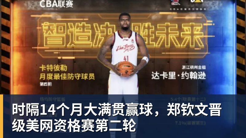 时隔14个月大满贯赢球，郑钦文晋级美网资格赛第二轮